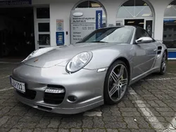 Gtsilber metallic (metallic) Gebraucht 2008 Porsche 911 Turbo Cabriolet Cabrio | 89.780 € (Superpreis)