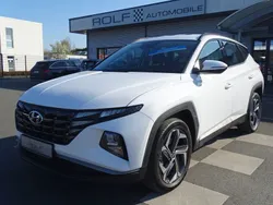 Weiß atlas white / sol Gebraucht 2022 Hyundai Tucson SUV | 25.960 € (Superpreis)