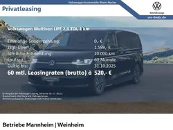Schwarz Neu 2025 VW Multivan Life Van / Kleinbus | 63.990 €