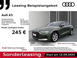 Distriktgrün metallic Gebraucht 2025 Audi A3 Advanced Plus Limousine | 29.351 € (Guter Preis)