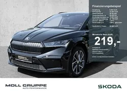 Blackmagic perleffekt (metallic) Gebraucht 2022 Skoda Enyaq iV SportLine SUV | 36.980 € (Fairer Preis)