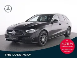 Schwarz metalliclack obsidians Gebraucht 2024 Mercedes C200 Avantgarde Kombi | 35.999 € (Superpreis)