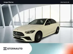 Unilack polarweiß Gebraucht 2025 Mercedes C220 AMG Limousine | 56.980 €