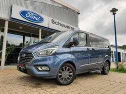 Chromablau metallic Gebraucht 2022 Ford Tourneo Custom Titanium Van / Kleinbus | 39.900 € (Fairer Preis)