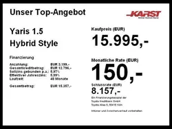 Titanblau metallic / mysticschwarz mica Gebraucht 2018 Toyota Yaris Hybrid Plus | 15.995 € (Superpreis)