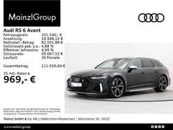 Mythosschwarz metallic (metallic) Gebraucht 2023 Audi RS6 Performance Kombi | 101.540 € (Superpreis)