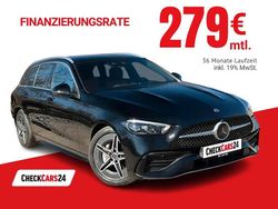 Schwarz Gebraucht 2024 Mercedes C300e AMG line Kombi | 54.589 €