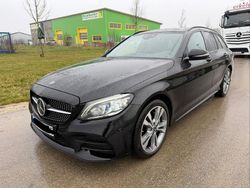 Schwarz Gebraucht 2019 Mercedes C220 AMG line Kombi | 24.950 € (Fairer Preis)