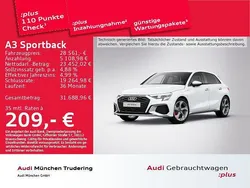 Gletscherweiß metallic Gebraucht 2022 Audi A3 Sportback e-tron S-Line Limousine | 28.561 € (Fairer Preis)