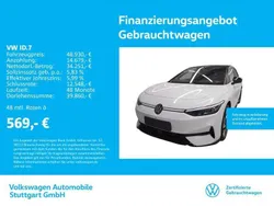 Gletscherweiß metallic/schwarz Gebraucht 2024 VW ID.7 Pro Limousine | 48.930 € (Fairer Preis)