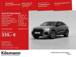 Grau Gebraucht 2025 Audi Q3 Sportback S-Line SUV | 45.630 € (Fairer Preis)