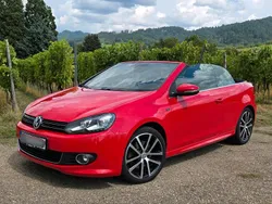 Rot Gebraucht 2016 VW Golf Cabriolet Allstar Cabrio | 16.600 € (Teuer)