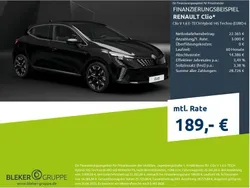 Schwarz Neu 2025 Renault Clio V Techno Limousine | 25.365 € (Fairer Preis)