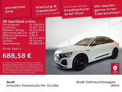 Gletscherweiß metallic Gebraucht 2023 Audi Q8 e-tron S-Line SUV | 61.390 € (Superpreis)
