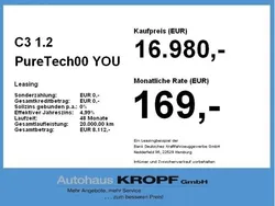 Rot (rot/typ aussenverkleidung metalliclackierung) Neu 2024 Citroën C3 PureTech Kleinwagen | 16.980 € (Fairer Preis)