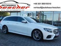 Manufaktur diamantweiss (metallic) Gebraucht 2019 Mercedes E220 AMG line Kombi | 29.980 € (Fairer Preis)