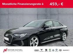 Mythosschwarz metallic Gebraucht 2024 Audi A3 S-Line Limousine | 34.990 € (Guter Preis)