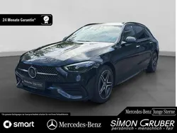 Lack obsidianschwarz (metallic) Gebraucht 2023 Mercedes C300e AMG Kombi | 47.250 € (Fairer Preis)