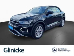 Schwarz Gebraucht 2024 VW T-Roc Cabriolet Style Cabrio | 26.833 € (Superpreis)