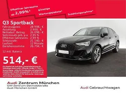 Mythosschwarz metallic Gebraucht 2022 Audi Q3 Sportback S-Line SUV | 28.998 € (Superpreis)