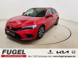 Rot (premium crystal red) Neu 2024 Honda Civic Elegance Limousine | 32.749 € (Guter Preis)