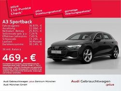 Schwarz Gebraucht 2024 Audi A3 Sportback S-Line Kleinwagen | 36.879 € (Guter Preis)
