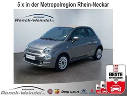 Pompei grau) (grau Gebraucht 2021 Fiat 500C Lounge Cabrio | 15.489 € (Etwas zu teuer)