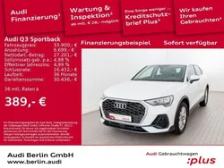 Ibisweiß Gebraucht 2022 Audi Q3 Sportback Sport SUV | 33.900 € (Fairer Preis)