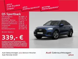 Blau Gebraucht 2022 Audi Q5 Sportback Advanced SUV | 46.889 € (Etwas zu teuer)