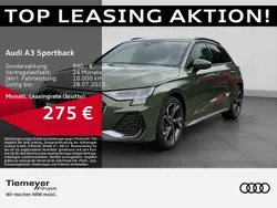 Grün Gebraucht 2024 Audi A3 Sportback S-Line Limousine | 34.490 € (Fairer Preis)