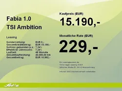 Weiß Gebraucht 2021 Skoda Fabia Ambition Limousine | 15.190 € (Fairer Preis)