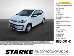 Weiß Gebraucht 2022 VW up! move up! Kleinwagen | 12.650 € (Fairer Preis)