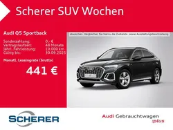 Mythosschwarz metallic (metallic) Gebraucht 2025 Audi Q5 Sportback Ambiente SUV | 49.690 € (Guter Preis)