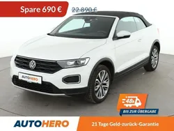 Weiß Gebraucht 2021 VW T-Roc Cabriolet Style Cabrio | 21.310 € (Fairer Preis)