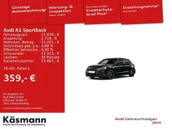 Schwarz Gebraucht 2022 Audi A1 Sportback Ambiente Kleinwagen | 25.930 € (Teuer)