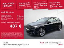 Mythosschwarz metallic Gebraucht 2025 Audi Q4 e-tron Sport SUV | 44.990 € (Etwas zu teuer)