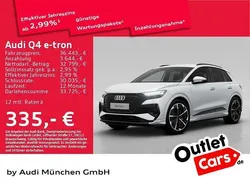 Gletscherweiß metallic Gebraucht 2022 Audi Q4 e-tron Ambiente SUV | 35.994 € (Fairer Preis)