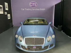 Silverlake metallic / roof blu Gebraucht 2012 Bentley Continental GT Convertible Cabrio | 77.900 € (Superpreis)