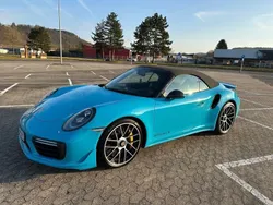 Blau Gebraucht 2018 Porsche 911 Turbo S Cabriolet Cabrio | 155.900 €