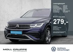 Atlantic blue metallic Gebraucht 2023 VW Tiguan Allspace Elegance SUV | 42.390 € (Fairer Preis)