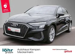 Mythosschwarz metallic Gebraucht 2024 Audi A3 Sportback S-Line Limousine | 31.870 € (Superpreis)