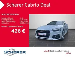 Gletscherweiß metallic verdeck schwarz (metallic) Gebraucht 2024 Audi A5 Ambiente Coupé | 46.880 € (Superpreis)
