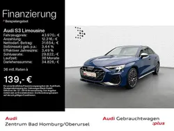 Ascariblau metallic Gebraucht 2024 Audi S3 Ambiente Limousine | 43.970 € (Superpreis)