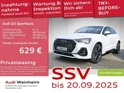 Gletscherweiß metallic Gebraucht 2024 Audi Q3 Sportback S-Line SUV | 48.990 € (Teuer)