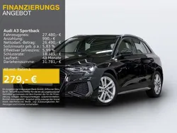 Mythosschwarz metallic Gebraucht 2023 Audi A3 S-Line Limousine | 27.480 € (Superpreis)