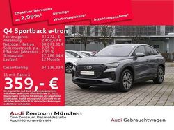 Taifungrau metallic Gebraucht 2022 Audi Q4 Sportback e-tron Advanced SUV | 33.272 € (Fairer Preis)