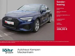 Navarrablau metallic Gebraucht 2024 Audi A3 Sportback S-Line Limousine | 32.880 € (Superpreis)