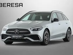 Metalliclack hightechsilber Gebraucht 2025 Mercedes C220 AMG Kombi | 61.899 €