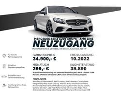 Weiß Gebraucht 2022 Mercedes C200 AMG line Coupé | 34.900 € (Superpreis)