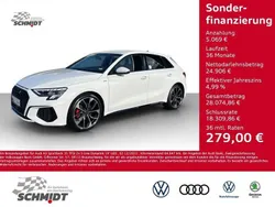 Weiß Gebraucht 2022 Audi A3 Sportback S-Line Limousine | 29.975 € (Teuer)